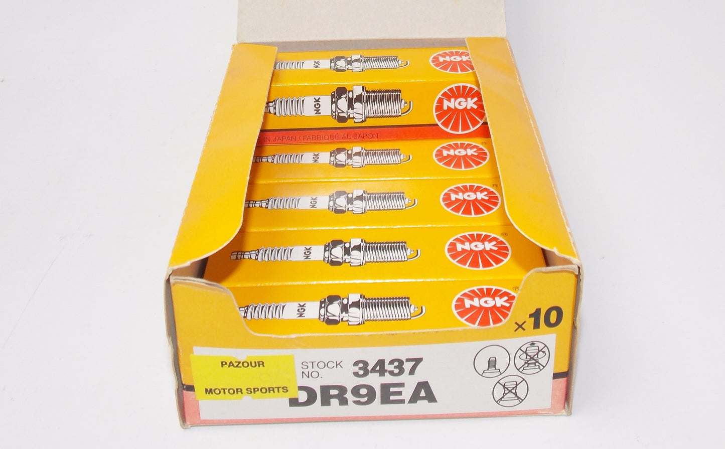 NOS NGK 3437 BOX OF 6 SPARK PLUG KAWASAKI NINJA 500R VULCAN 500 ZEPHYR 550 DR9EA - MotoRaider