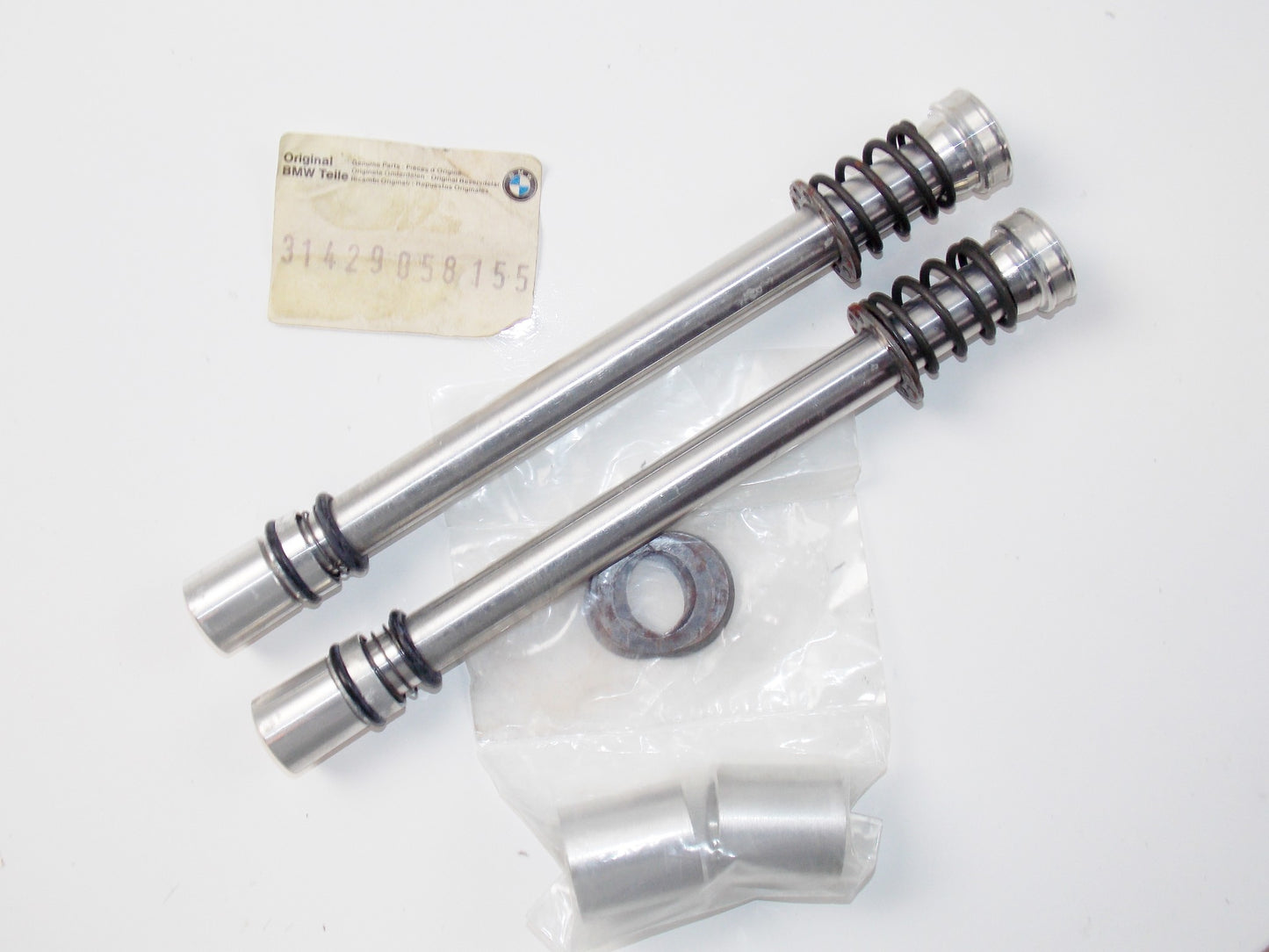 NOS OEM BMW 84-96 K100/LT/RS/RT/75 TELESCOPE FORK TUBE ABSORBER SET #31429058155 - MotoRaider