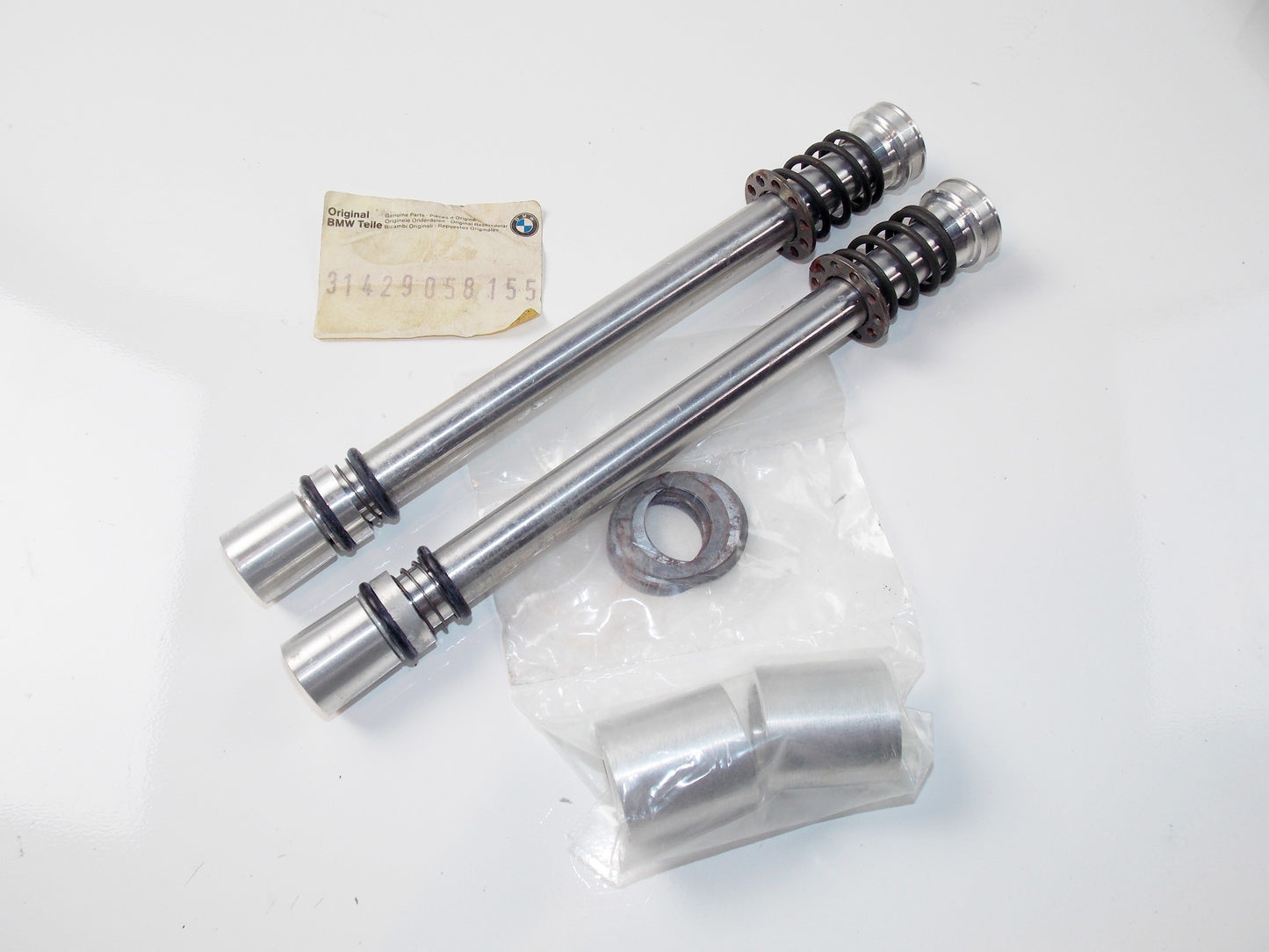 NOS OEM BMW 84-96 K100/LT/RS/RT/75 TELESCOPE FORK TUBE ABSORBER SET #31429058155 - MotoRaider