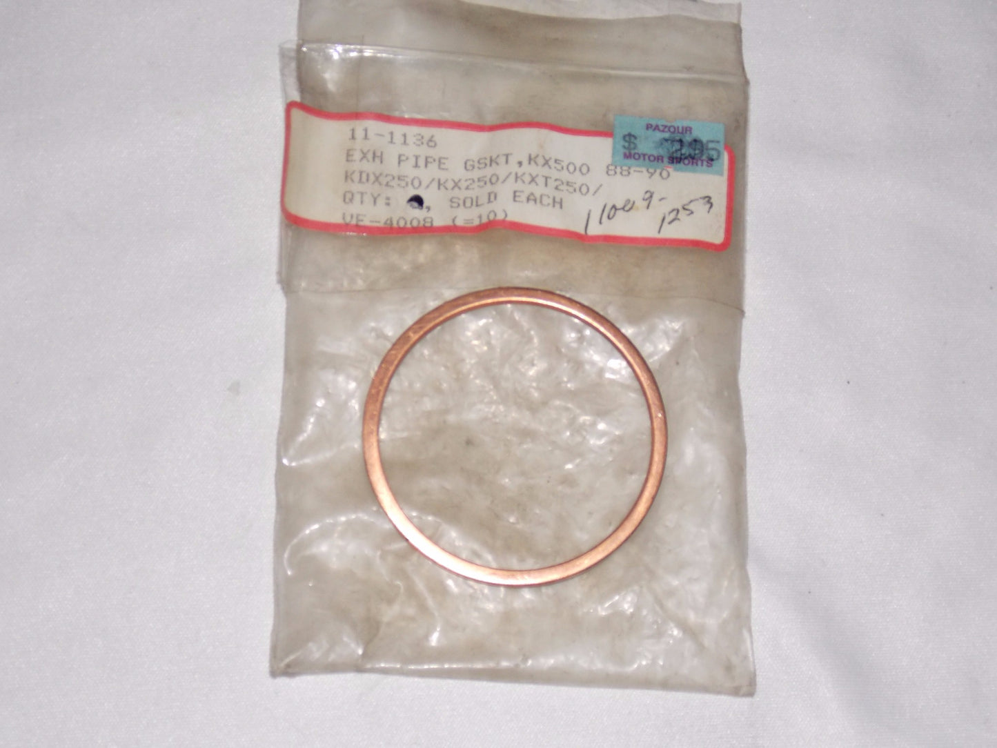 EXHAUST PIPE GASKET KAWASAKI 84-87 KXF250 KXT250 VE-4008 | 11-1136 - MotoRaider