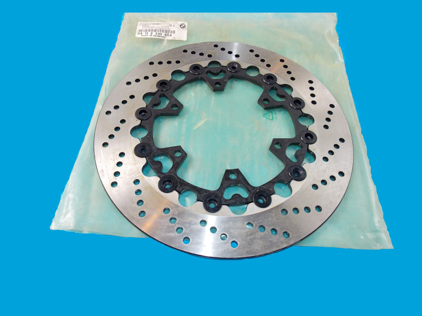 NOS OEM BMW 89-02 K100RS/1100LT/RS/850R FRONT WHEEL BRAKE DISC RIGHT 34112310484 - MotoRaider