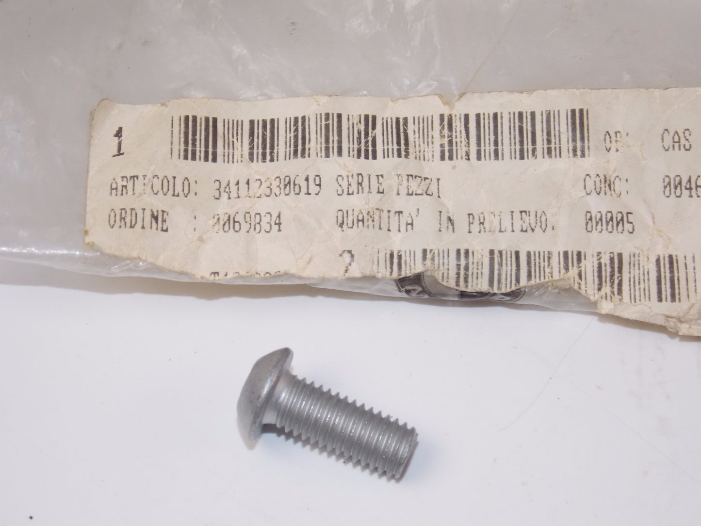 OEM BMW K1200 F650 R1200 FRONT BRAKE DISC OVAL HEAD SCREW M8X20MK 34112330619 - MotoRaider
