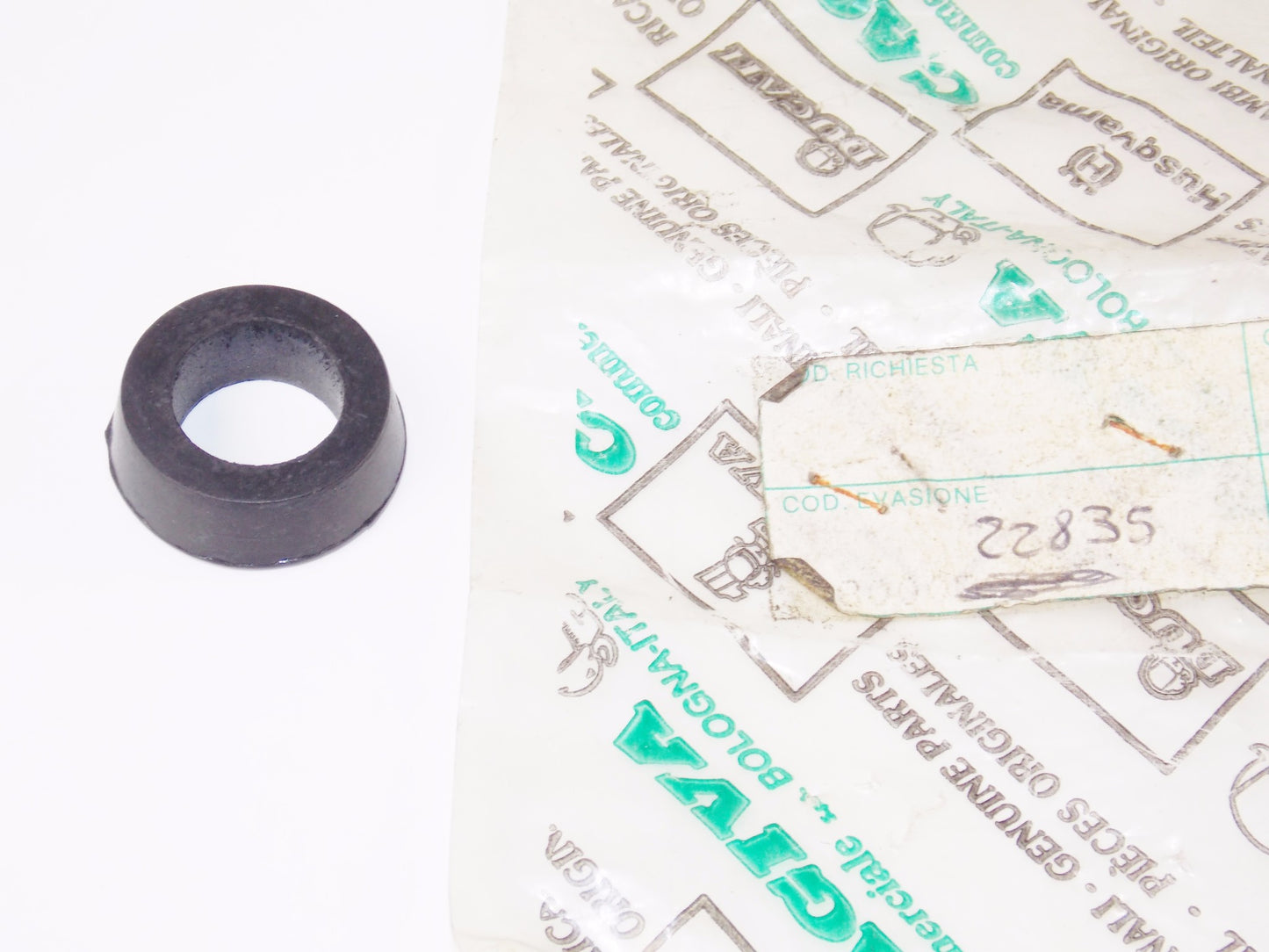 NOS OEM CAGIVA 78-83 SST125/ALETTA/LOW RIDER REAR SHOCK RUBBER BUSHING 800022835 - MotoRaider