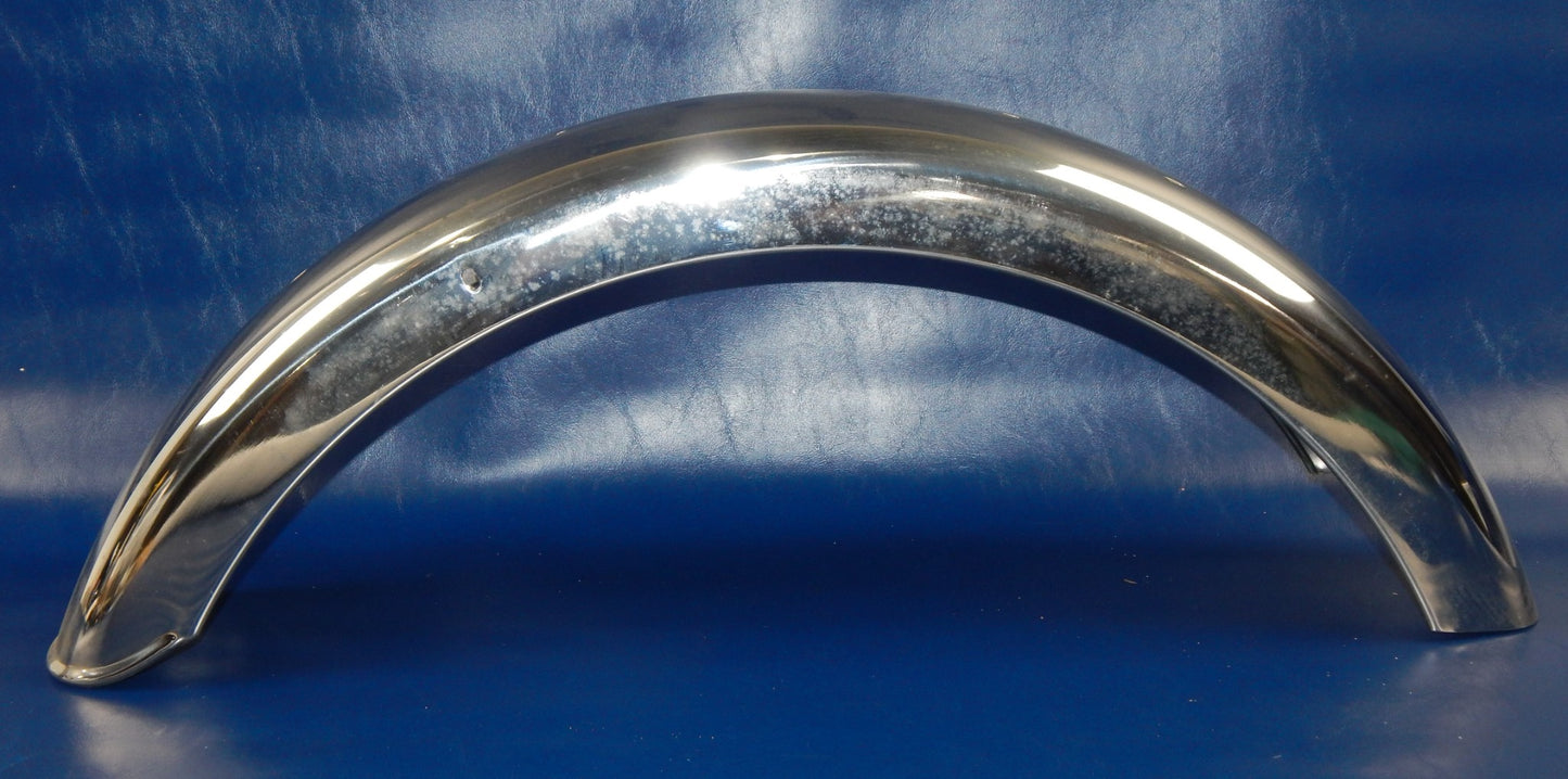 NOS 1970's ZUNDAPP KS125 LAVERDA LZ125 STAINLESS REAR FENDER MUD GUARD VINTAGE - MotoRaider