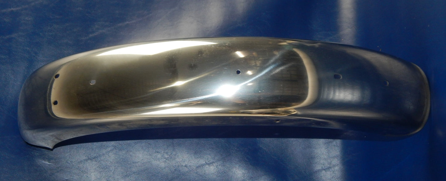NOS 1970's ZUNDAPP KS125 LAVERDA LZ125 STAINLESS REAR FENDER MUD GUARD VINTAGE - MotoRaider
