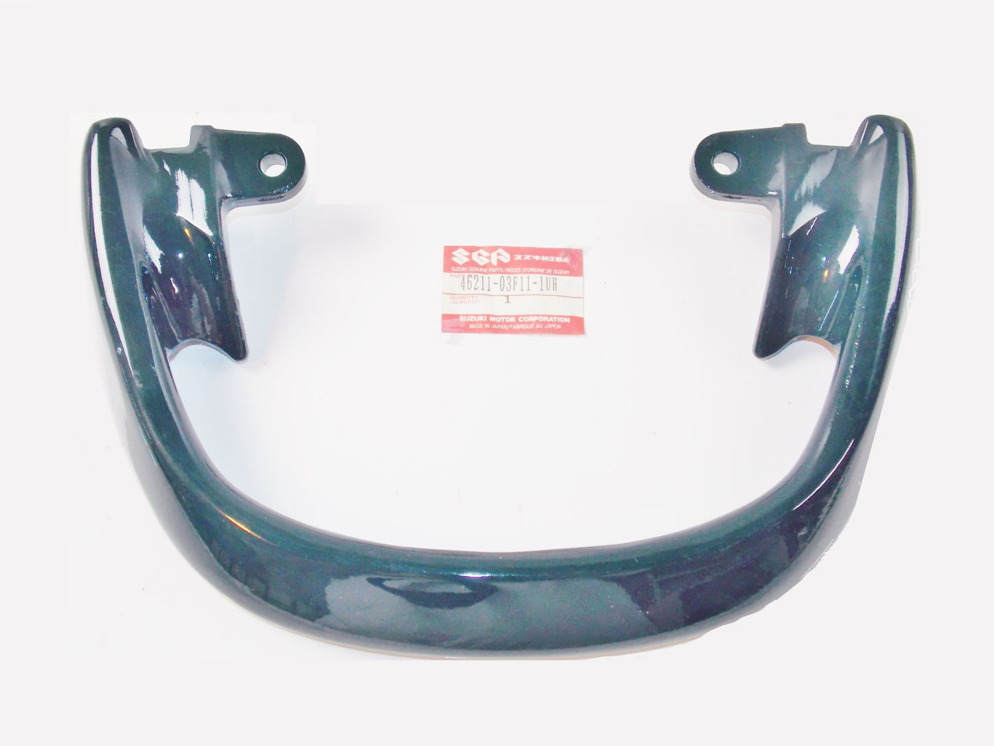 NOS OEM SUZUKI 98-2003 GSX600F/750F GREEN HANDLE PILLION RIDER # 46211-03F11-1UH - MotoRaider