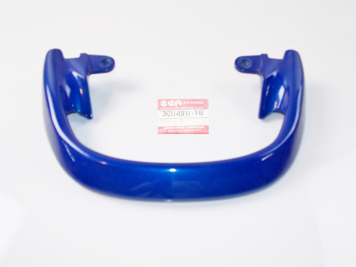 NOS OEM SUZUKI 98-2003 GSX600F/750F BLUE HANDLE PILLION RIDER # 46211-03F11-Y4E - MotoRaider