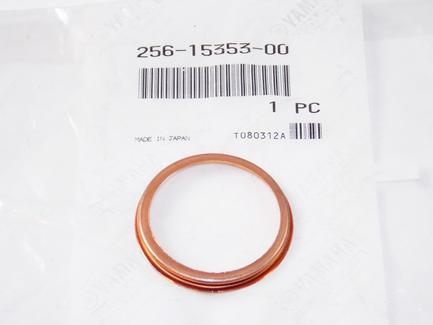 NOS OEM YAMAHA 70-83 XS1 XS2 TX650 XS650SK CRANKCASE GASKET DRAIN 256-15353-00 - MotoRaider