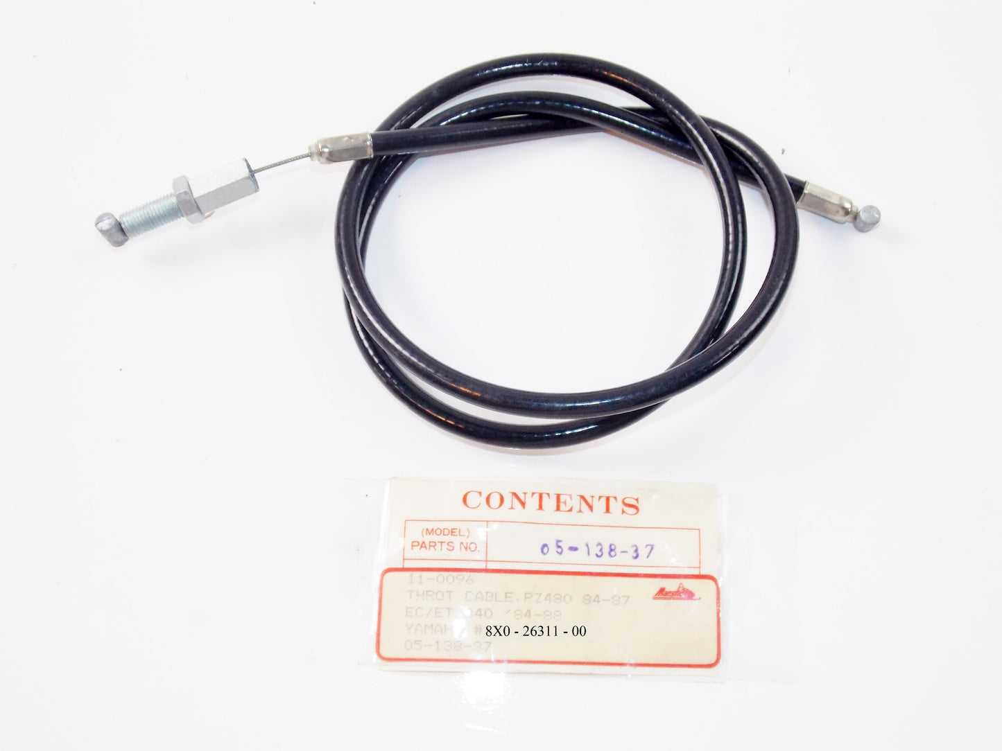 NOS MARSHAL CABLE THORTTLE 1 YAMAHA 84-97 ENTICER EXCITER PHAZER EXCEL 05-138-37 - MotoRaider