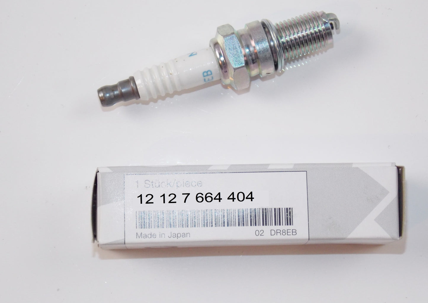 NOS OEM BMW 01-16 F650CS/GS G650GS/Xmoto SPARK PLUG 12 NGK DR8EB # 12127664404 - MotoRaider
