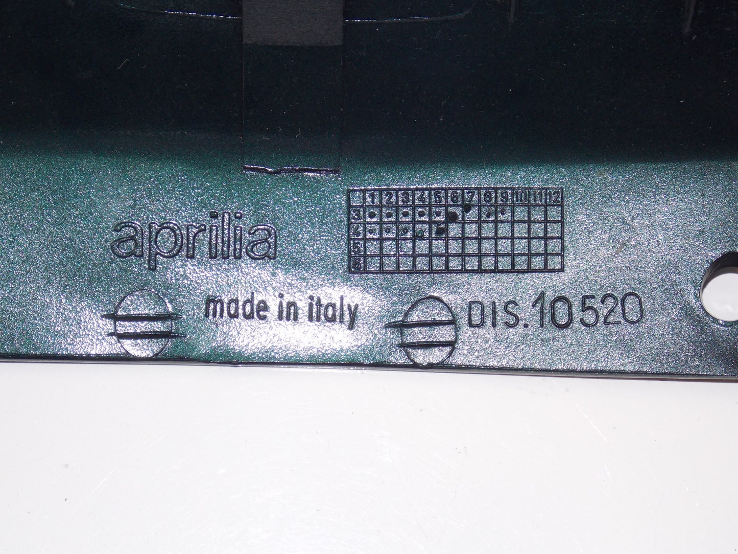NOS OEM APRILIA 93 AMICO GL-GLE 50 FRONT HANDLEBAR COVER GREEN IRELAND AP8231589 - MotoRaider