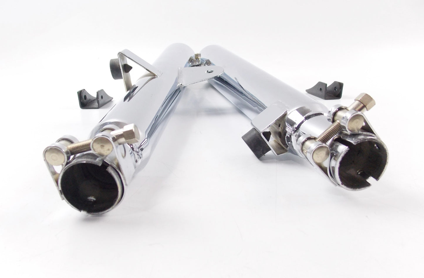 SITO LEFT SIDE SILENCERS EXHAUST PIPE CHROME LAV.4TM.1216/17/18 HONDA 400 #1222 - MotoRaider