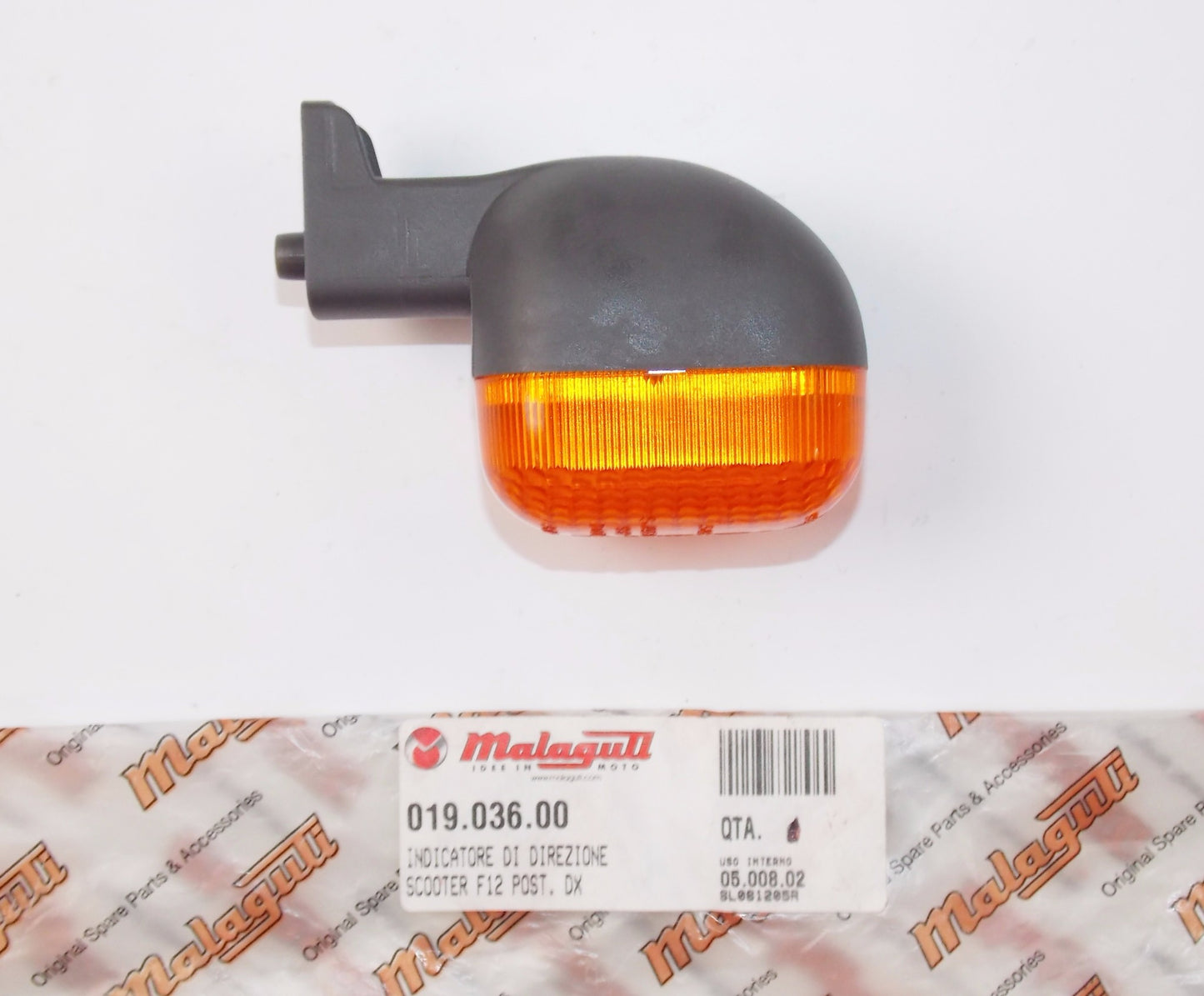 NOS OEM MALAGUTI 94-00 50 F12 PHANTOM REAR RH TURN SIGNAL INDICATOR 019.036.00 - MotoRaider