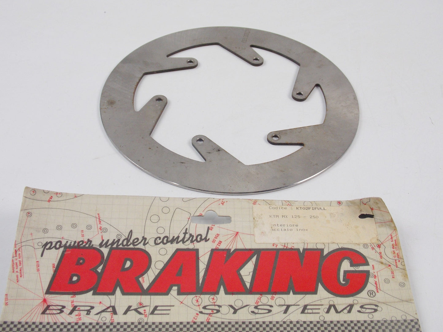 NOS OEM KTM MX 125 250 FRONT BRAKE DISC BRAKING KT02FIFULL - MotoRaider