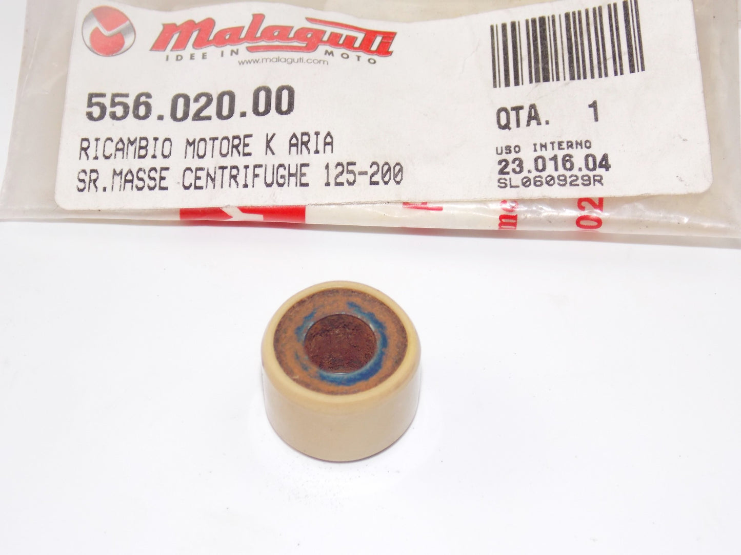 NOS OEM MALAGUTI CIAK MASTER 125 / 4T - Euro 3 CENTRIFUGAL ROLLER 556.020.00 - MotoRaider
