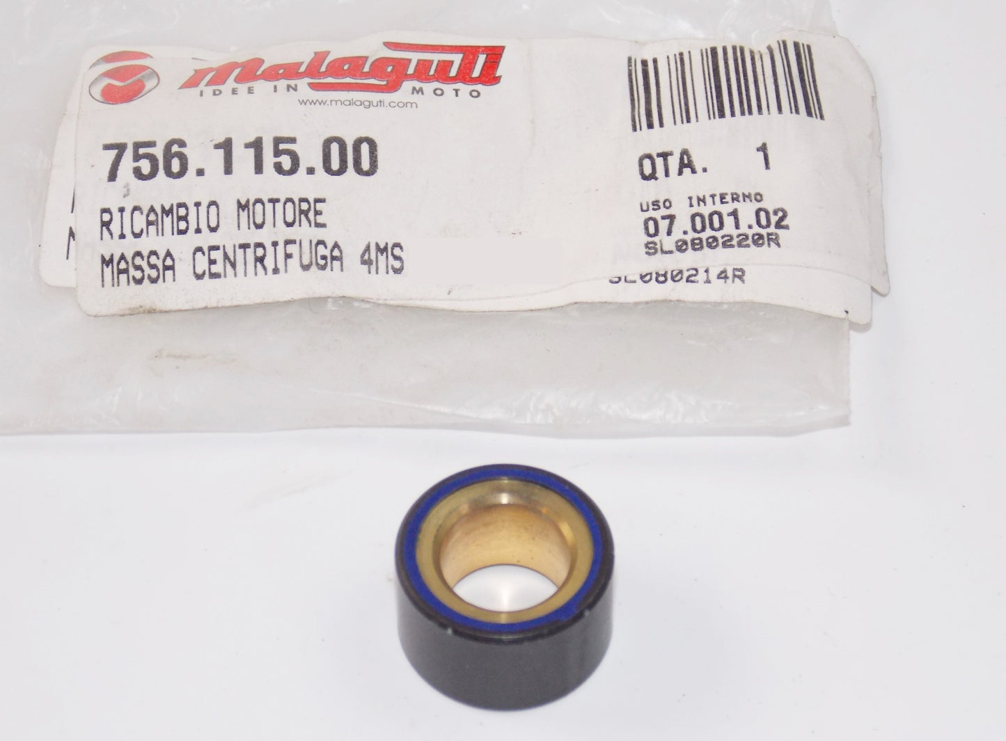 NOS OEM MALAGUTI password 250 euro 3 CENTRIFUGAL ROLLER 756.115.00 - MotoRaider