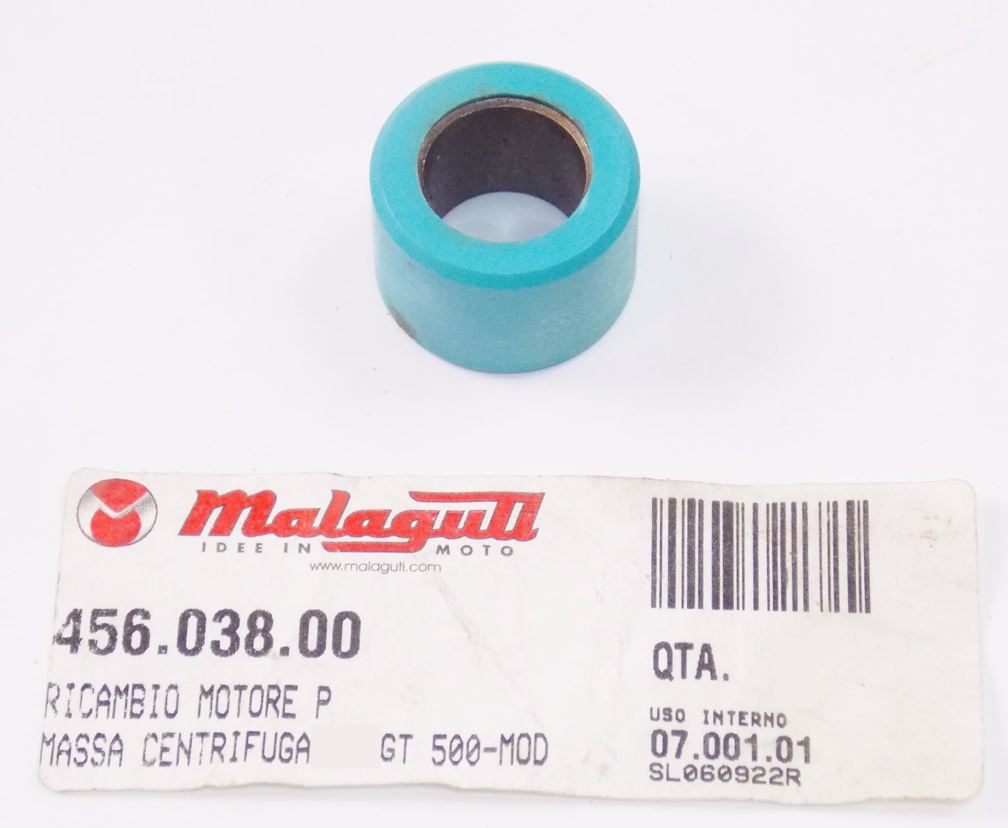 NOS OEM MALAGUTI SPIDER MAX RS 500 / 4T-IE Euro 3 CENTRIFUGAL ROLLER 456.038.00 - MotoRaider