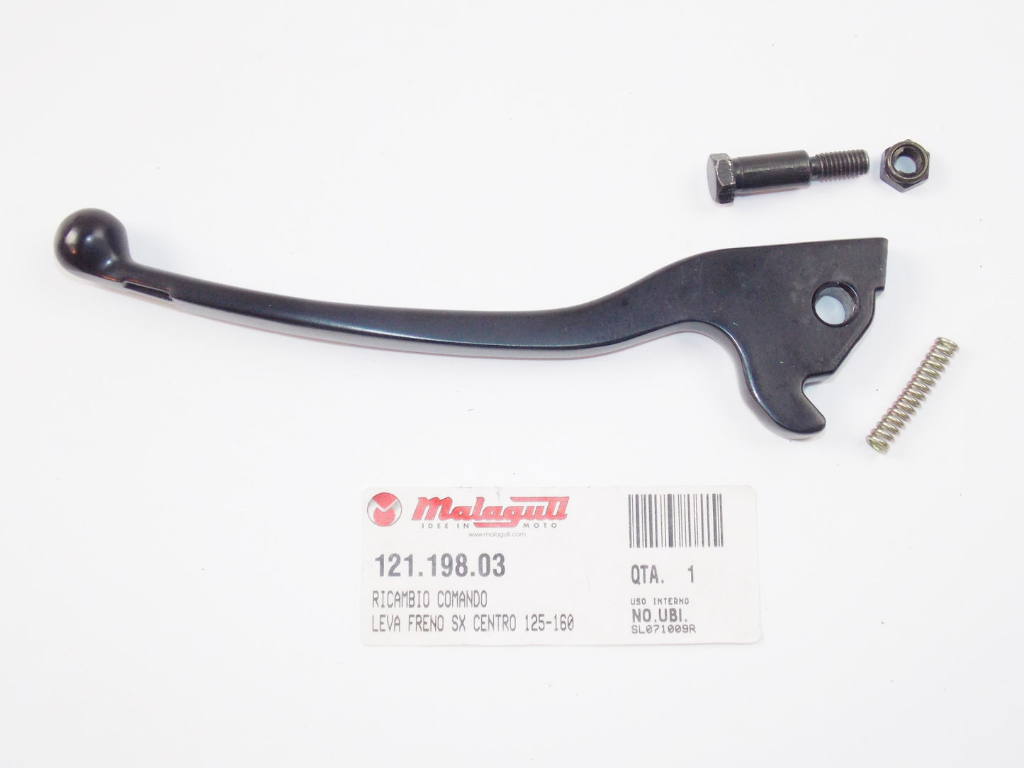 NOS OEM MALAGUTI CENTRO 125-160 4T - I.E. Euro 3 LH BRAKE LEVER SET 121.198.03 - MotoRaider