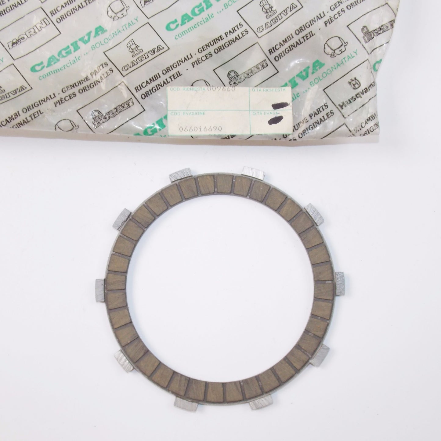 NOS OEM DUCATI 1881 500SL UPPER DRIVING DISC 066016690 - MotoRaider