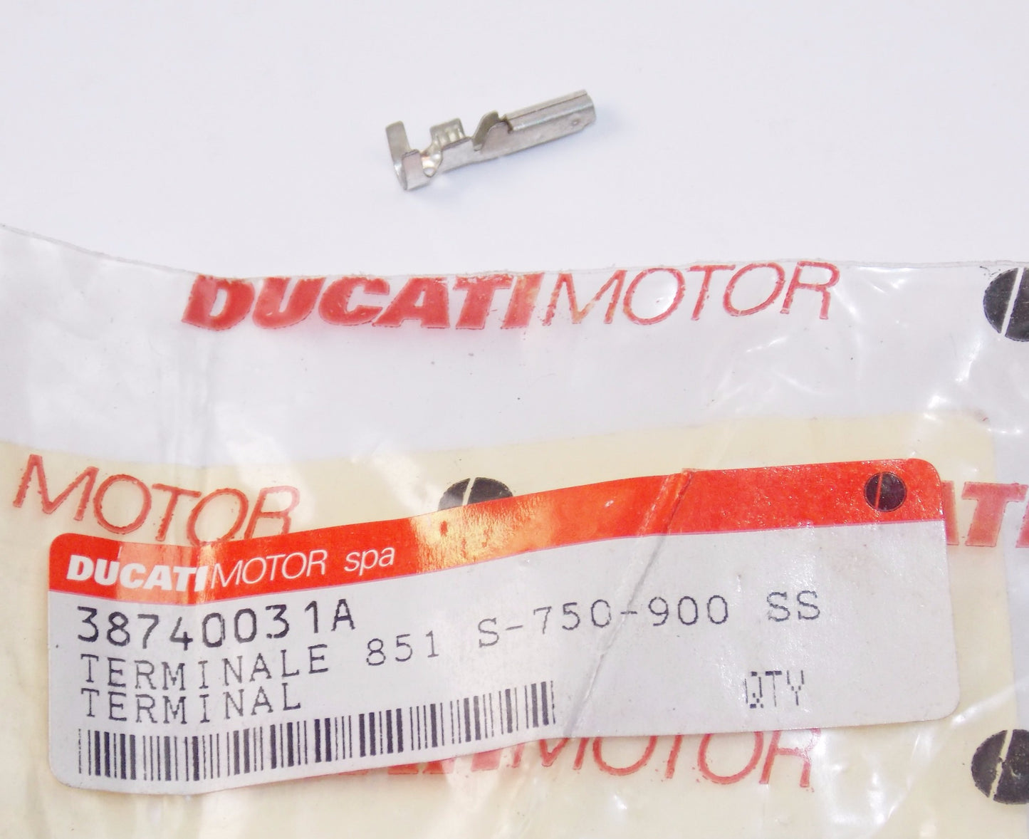 NOS OEM DUCATI 851 S-750-900 SS TERMINAL 38740031A - MotoRaider
