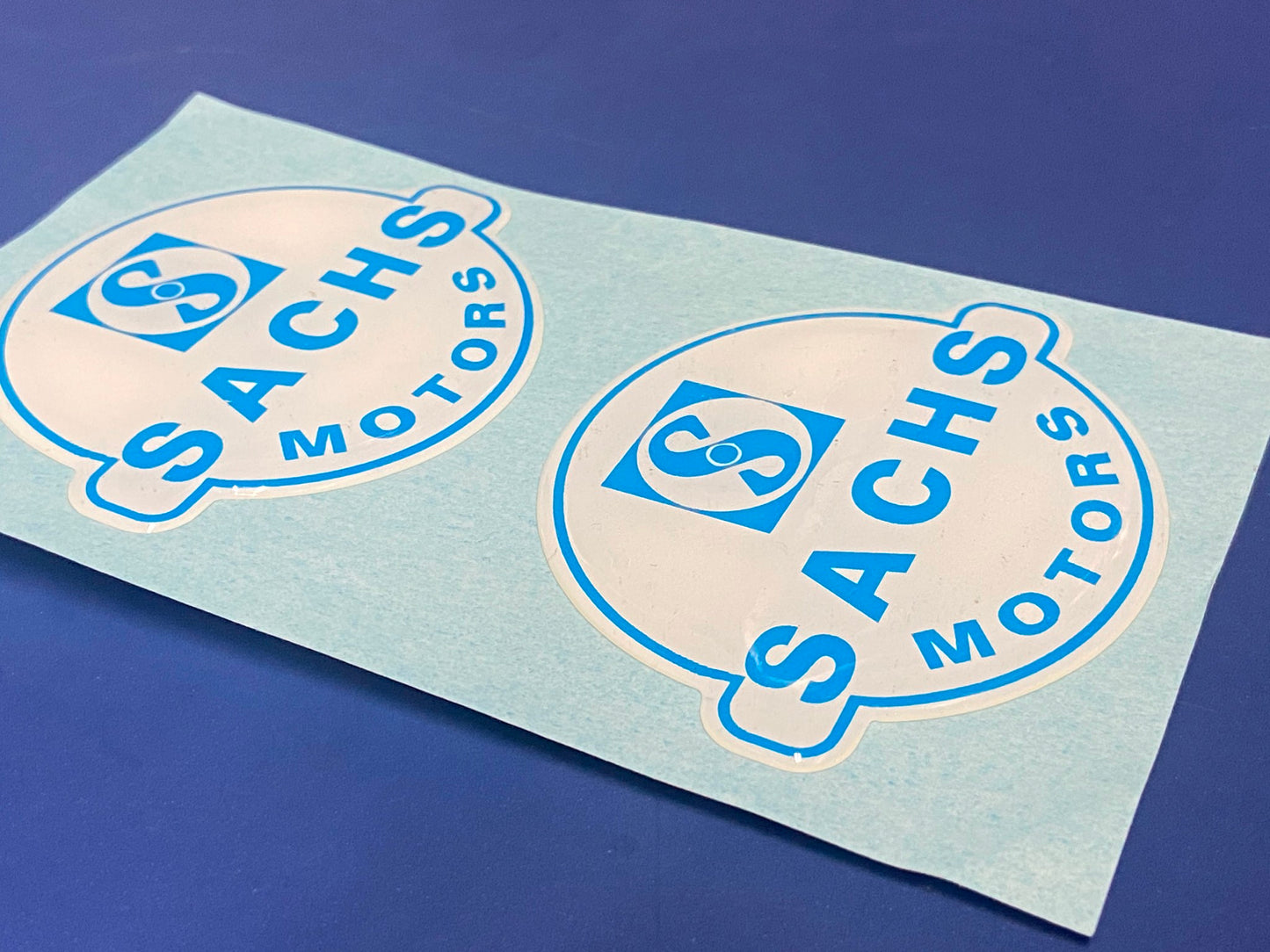 SACHS GAS FUEL TANK STICKER EMBLEM DECAL 2x2" HERCULES DKW VINTAGE ENDURO CROSS - MotoRaider