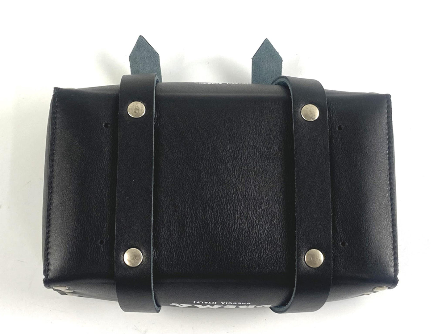 1970's PENTON KTM GS 100 125 250 400 ENDURO BREMA BLACK LEATHER TOOL BAG POUCH - MotoRaider