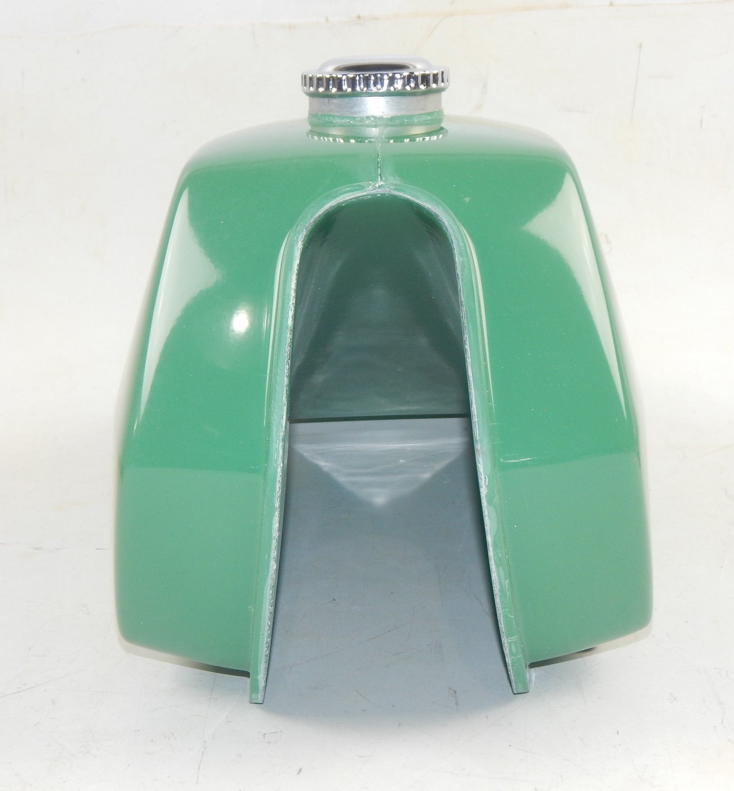 1971-1973 KTM PENTON GS 125 FIBERGLASS GREEN GAS TANK PETROL RESERVOIR + CAP - MotoRaider