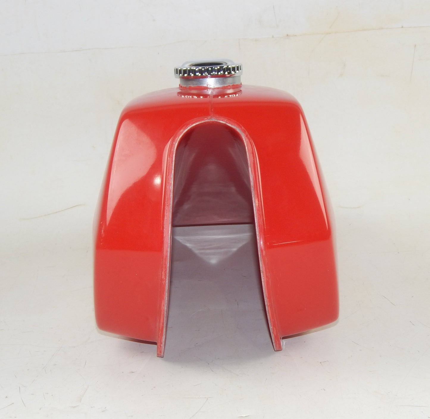 1971-1975 KTM PENTON GS 125 175 FIBERGLASS RED GAS TANK PETROL RESERVOIR + CAP - MotoRaider