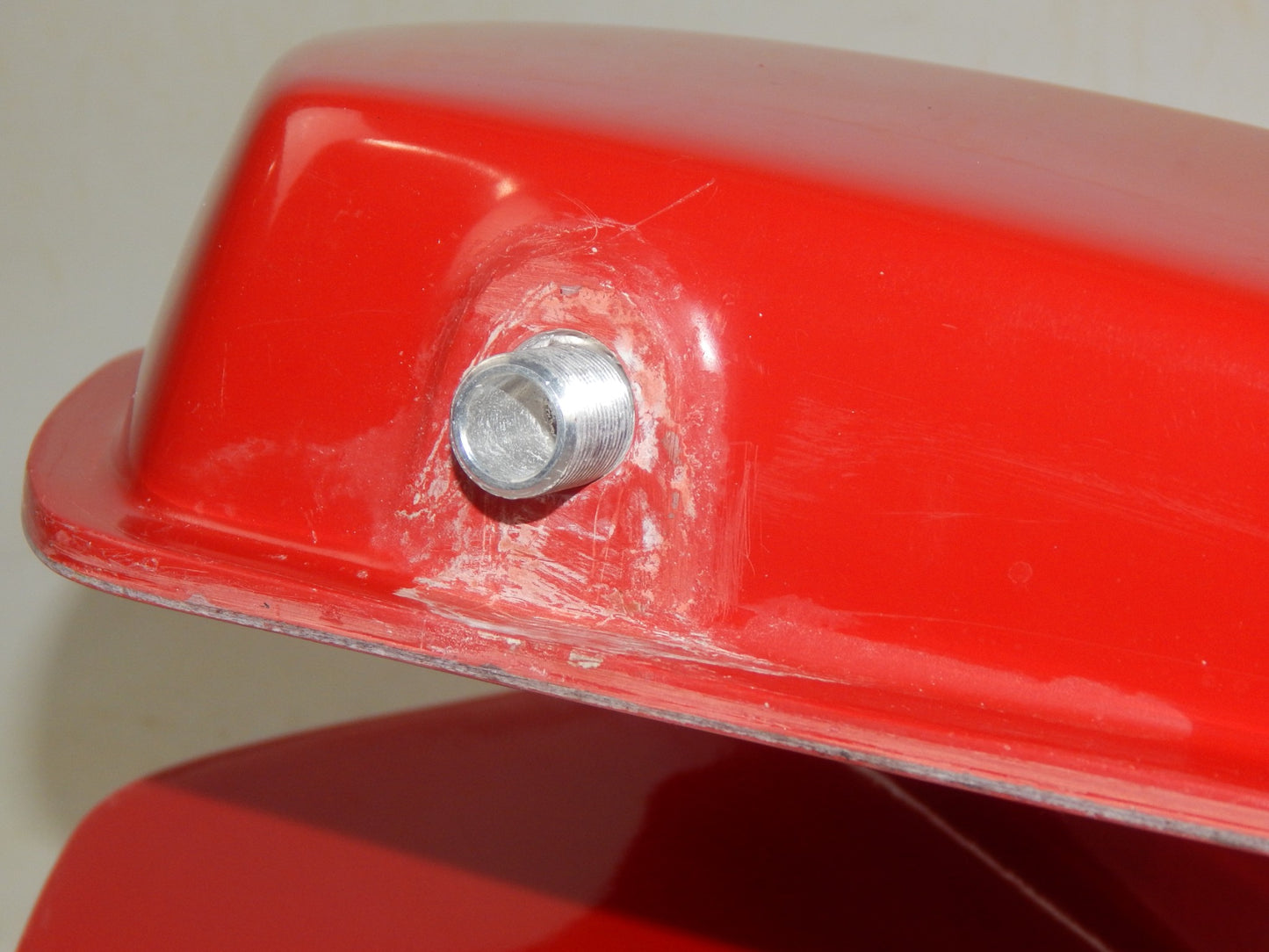 1971-1975 KTM PENTON GS 125 175 FIBERGLASS RED GAS TANK PETROL RESERVOIR + CAP - MotoRaider