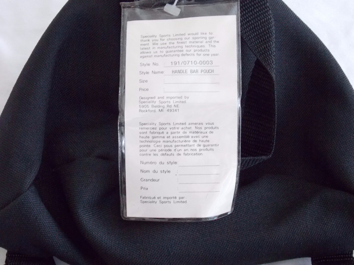 HANDLEBAR TOOLS BAR POUCH WALLET BLACK COLDWAVE SNOWMOBILE ATV 07100003 - MotoRaider