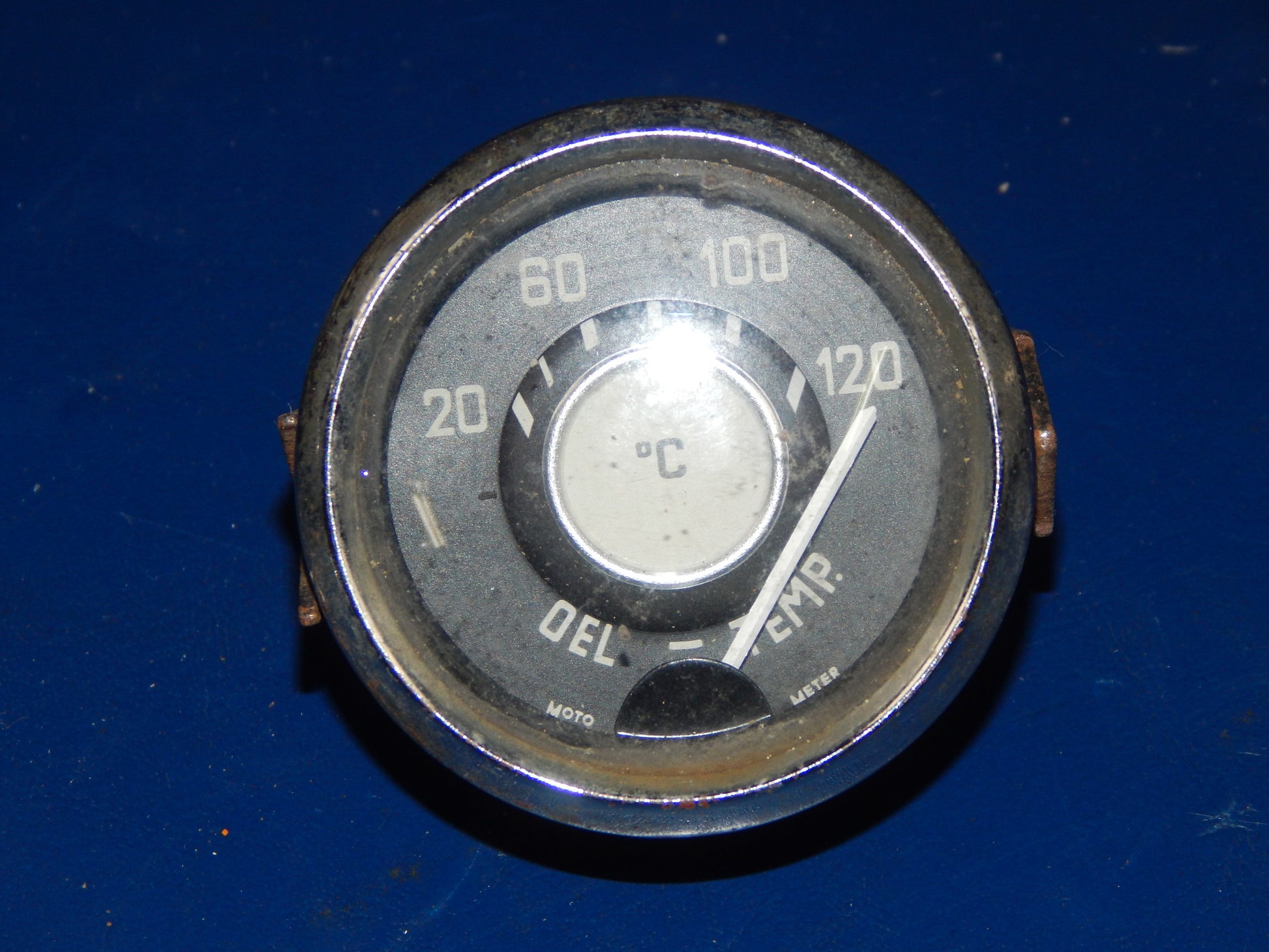 1950's VW BEETLE BUG OVAL WINDOW MOTO METER OIL TEMPERATURE GAUGE VINTAGE - MotoRaider