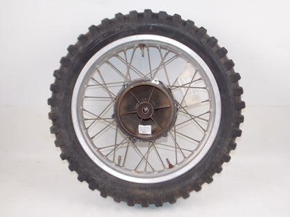 18" REAR WHEEL 1974 HUSQVARNA WR400 400WR DID RIM TIRE HUB SPOKES VINTAGE - MotoRaider