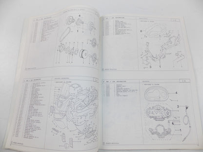 09/1998 SPARE PARTS CATALOG BOOK MANUAL PEUGEOT SCOOTER GAMMA ELYSEO 50 ITALIAN - MotoRaider