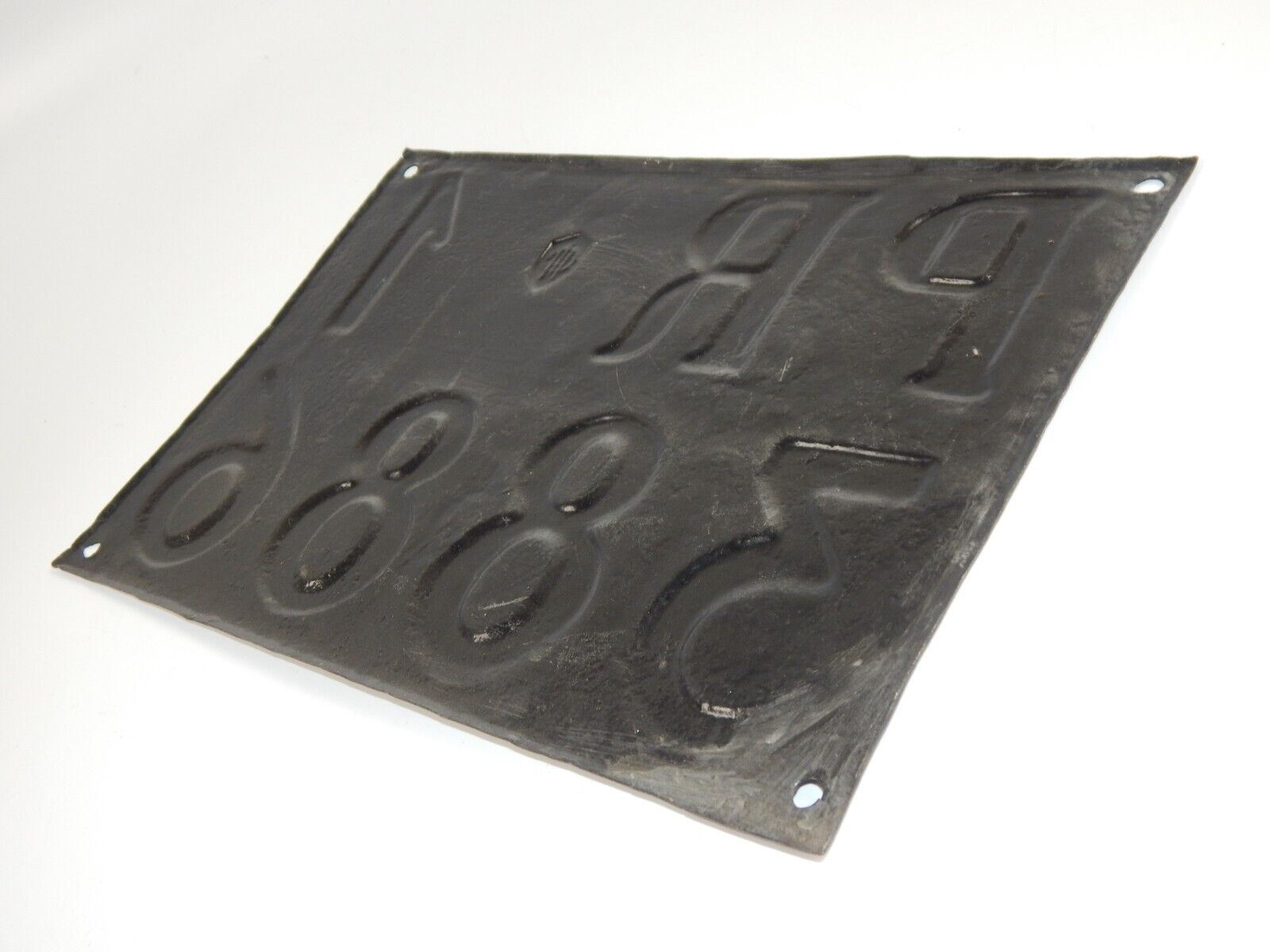 1940's PARMA ITALY METAL LICENSE PLATE REAR FIAT ALFA LANCIA 215x315mm VETERAN - MotoRaider