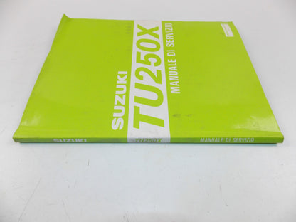 11/1996 SUPPLEMENT SERVICE MANUAL MAINTENANCE BOOK CATALOG SUZUKI TU250X ITALIAN - MotoRaider