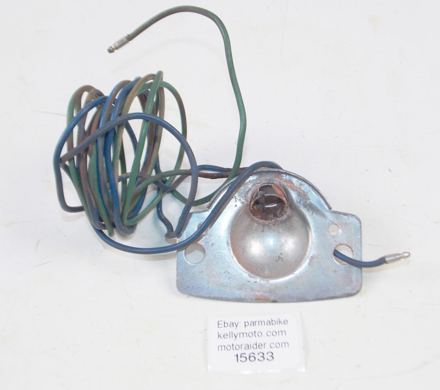 1950 HONDA CA 150 DREAM TAIL LIGHT BASE PLATE SOCKET + WIRE - MotoRaider
