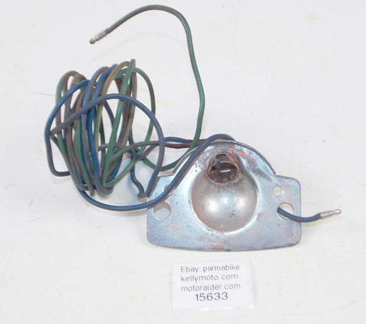 1950 HONDA CA 150 DREAM TAIL LIGHT BASE PLATE SOCKET + WIRE - MotoRaider