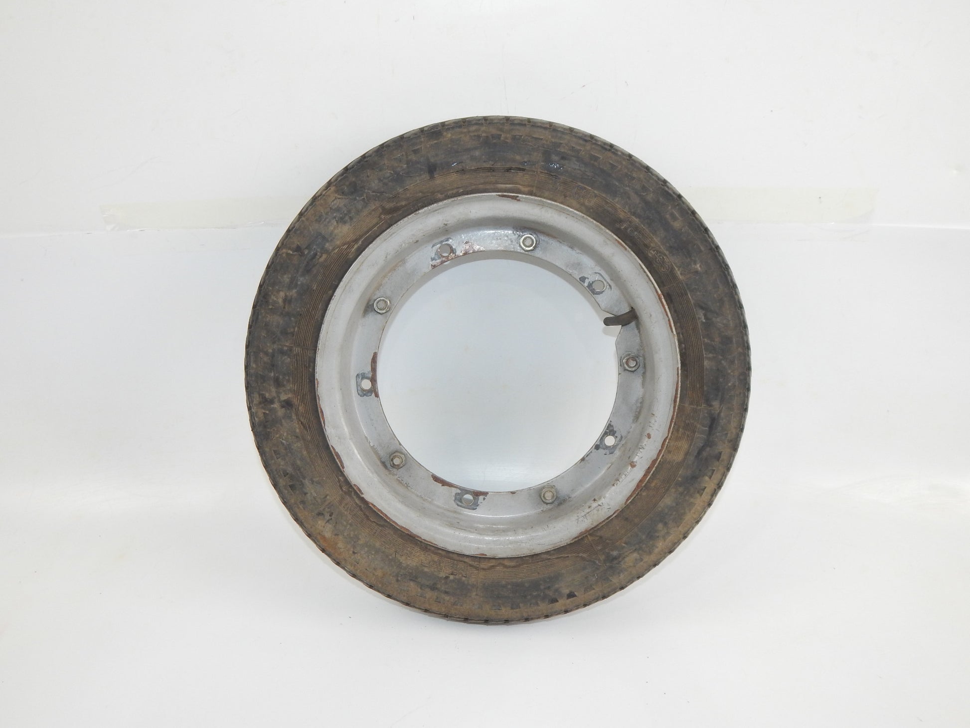 '60s VESPA PIAGGIO FT RR WHEEL RIM TIRE CEAT 3.50x10 VINTAGE MOTORCYCLE SCOOTER - MotoRaider