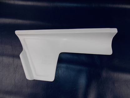 1 PAIR 1980-82 KTM GS/MX/RV 125-250-350-390-420-495 FRAME SIDE PANEL PLATE WHITE - MotoRaider