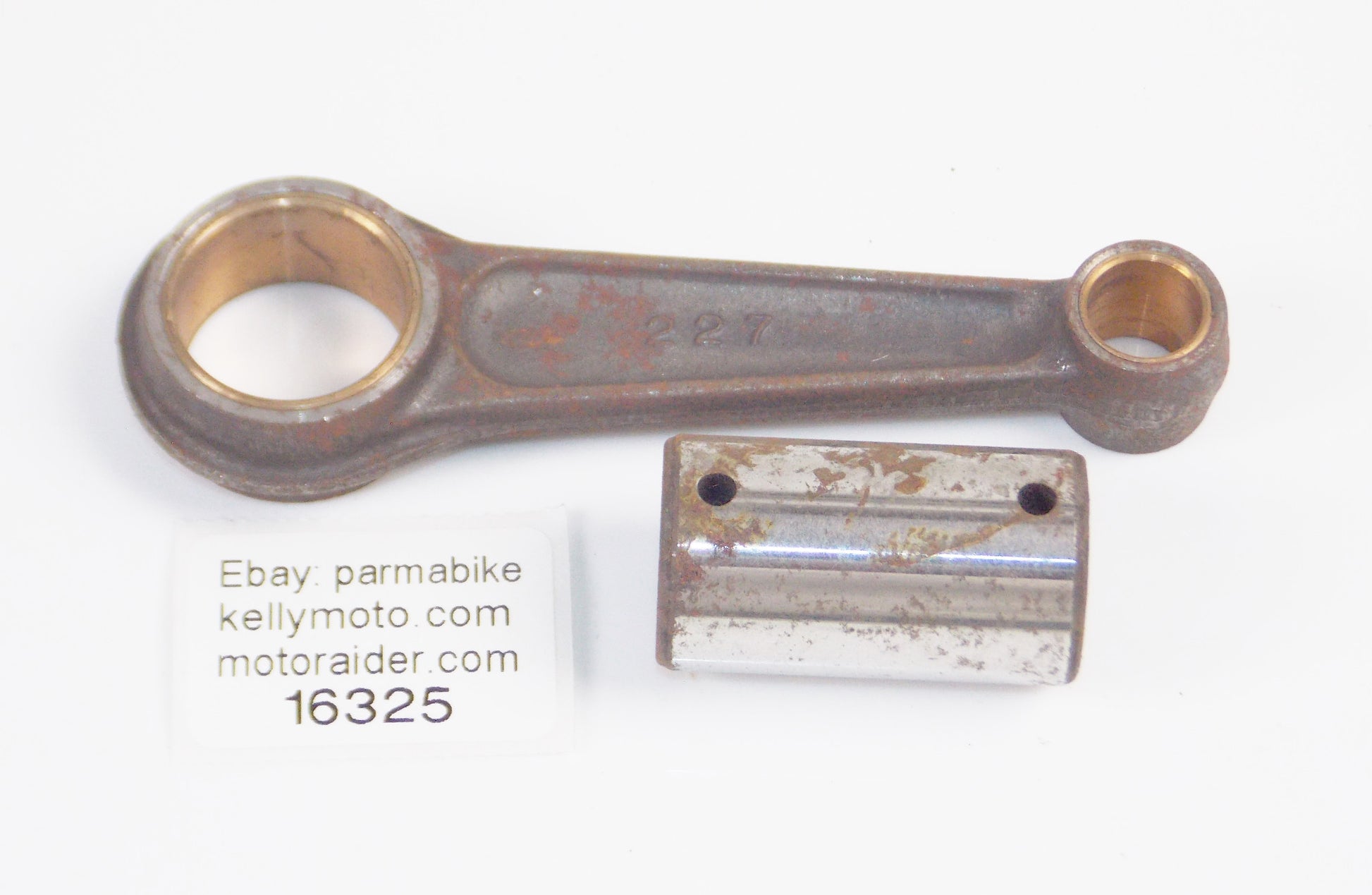 MPM 227 CONNECTING ROD MOTOM LF51 OVERALL LENGTH 117 mm - MotoRaider
