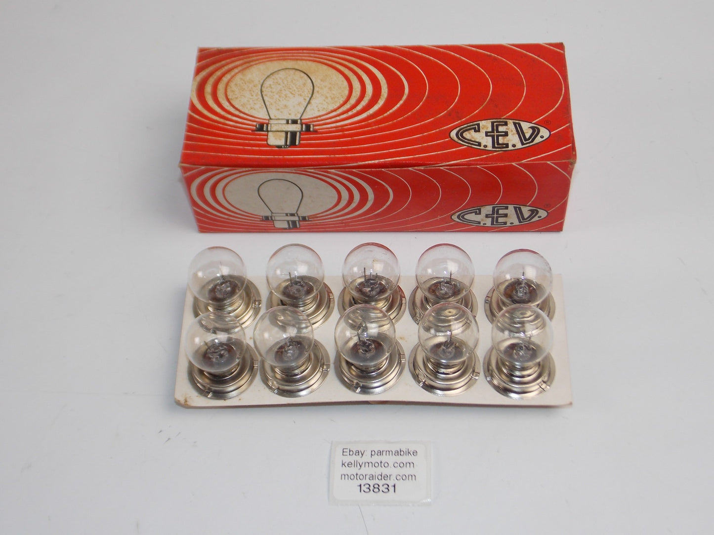 MOPED MOTORCYCLE SCOOTER CEV HEADLIGHT BULB 6 VOLT 15 WATT P26 BASE BOX OF 10 - MotoRaider