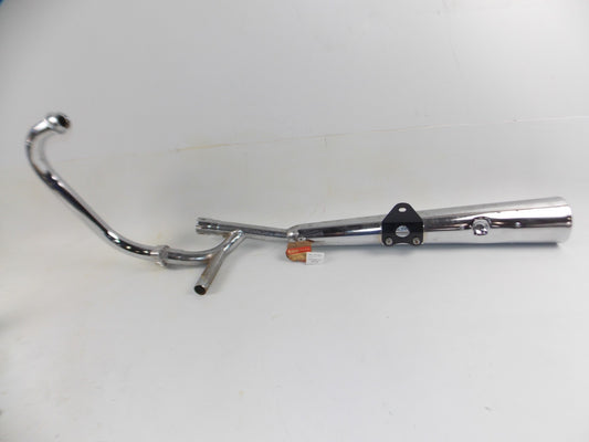 OEM SUZUKI 1981 GSX400F EXHAUST PIPE MUFFLER RIGHT CHROME 14301-33215 - MotoRaider