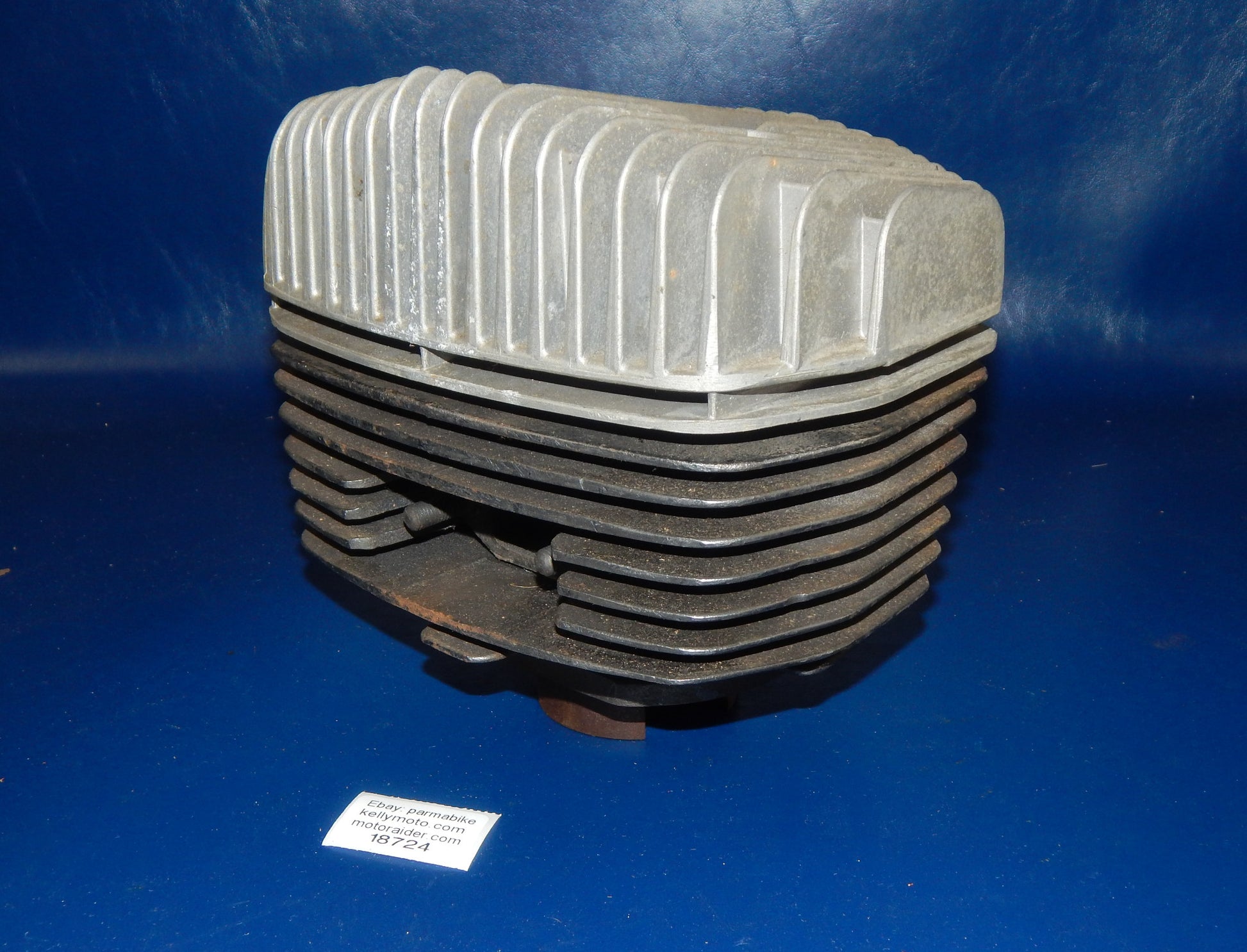1960's SACHS 125 MOTOR IRON CYLINDER+HEAD BORE 53.70mm DKW HERCULES 0613-106-099 - MotoRaider