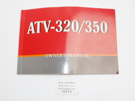 OEM AEON ATV-320 350 OWNER USER MANUAL BOOK ITE AT54/AT56/AT62 QUAD FOUR WHEELER - MotoRaider