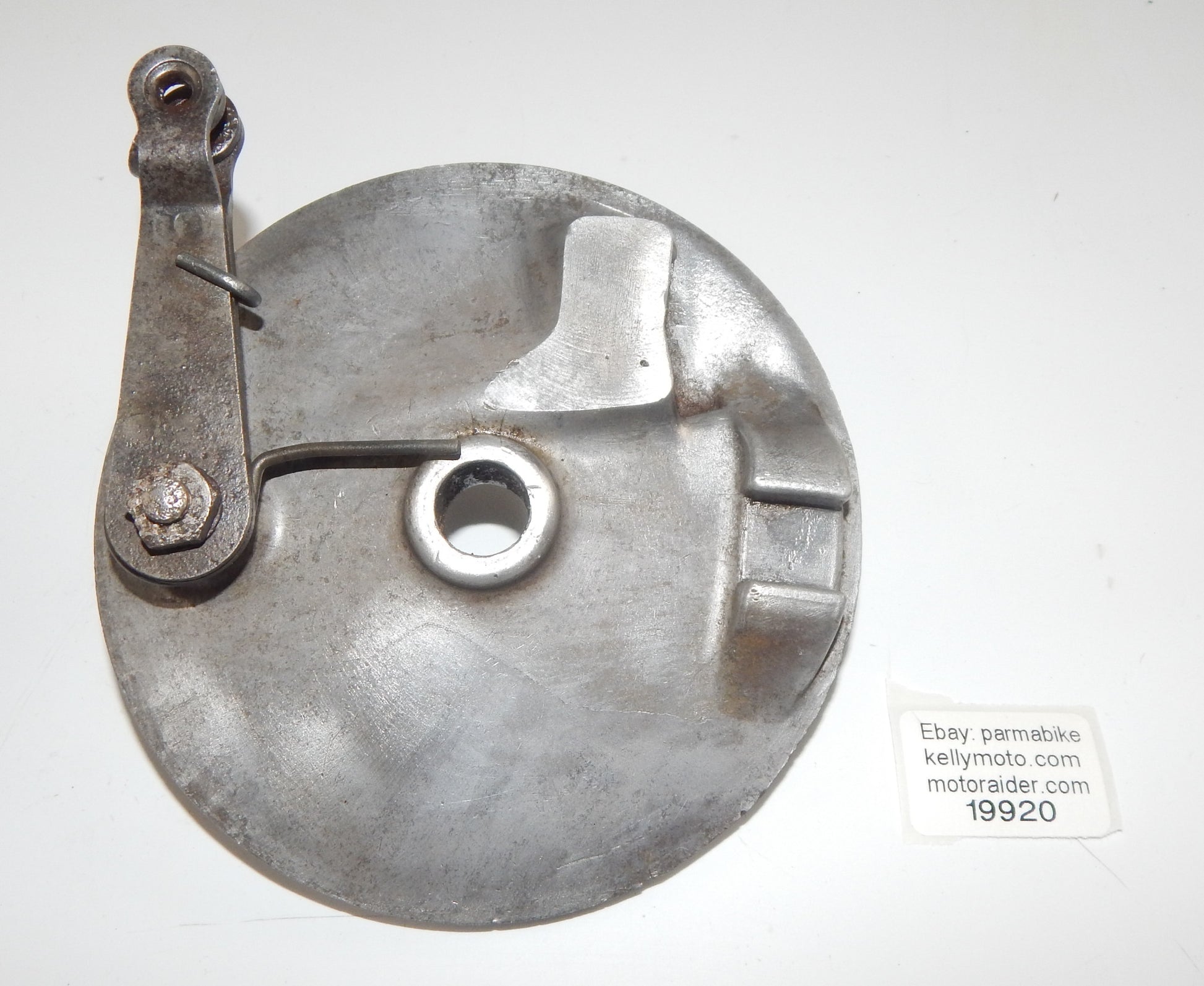 1968 KTM COMET 50cc REAR WHEEL HUB BRAKE PLATE VINTAGE - MotoRaider