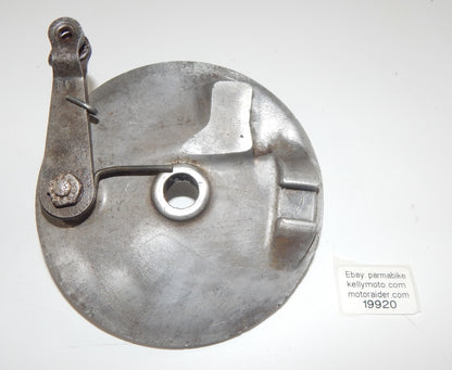 1968 KTM COMET 50cc REAR WHEEL HUB BRAKE PLATE VINTAGE - MotoRaider