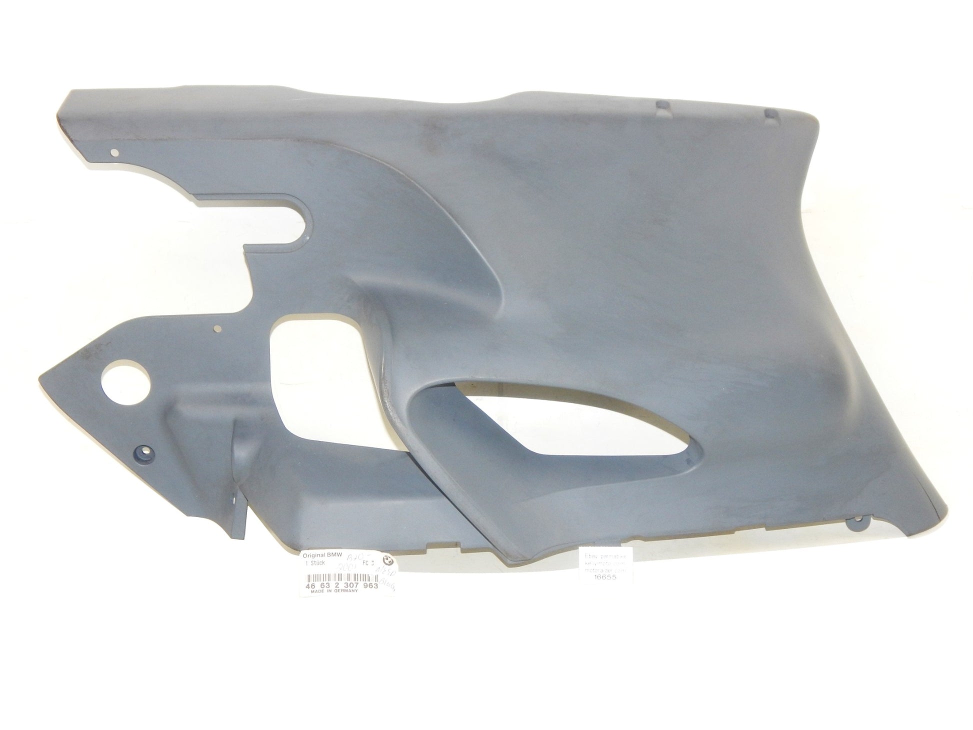 OEM BMW 1997-2009 K1200 LF FAIRING SPOILER COVER PANEL 46632307963 | 46632307965 - MotoRaider
