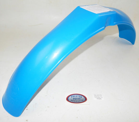 PRESTON PETTY MUD GUAR FRONT FENDER BLUE VINTAGE ENDURO CROSS CZ KTM PENTON DKW - MotoRaider
