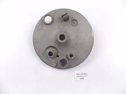 NOS OEM HARLEY DAVIDSON 1976 SS 125 FRONT WHEEL BRAKE PLATE CARRIER 800018340 - MotoRaider