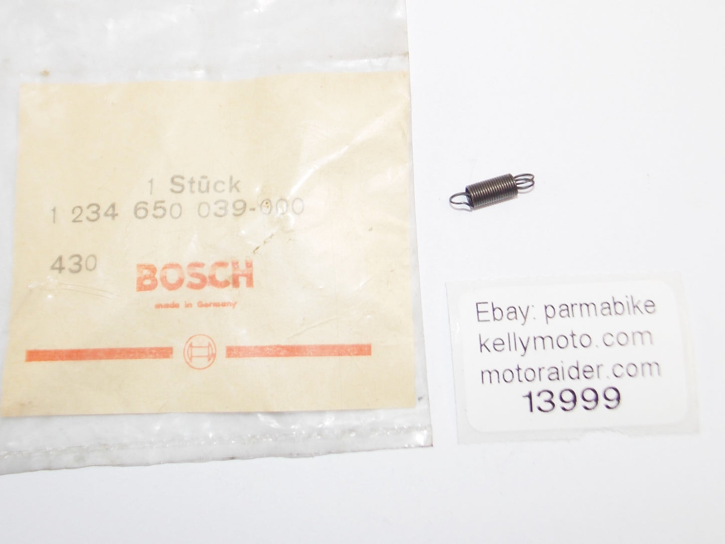 BOSCH 1 234 650 039 430 GOVERNOR SPRING MOTORCYCLE AUTOMOTIVE SCOOTER MOPED - MotoRaider